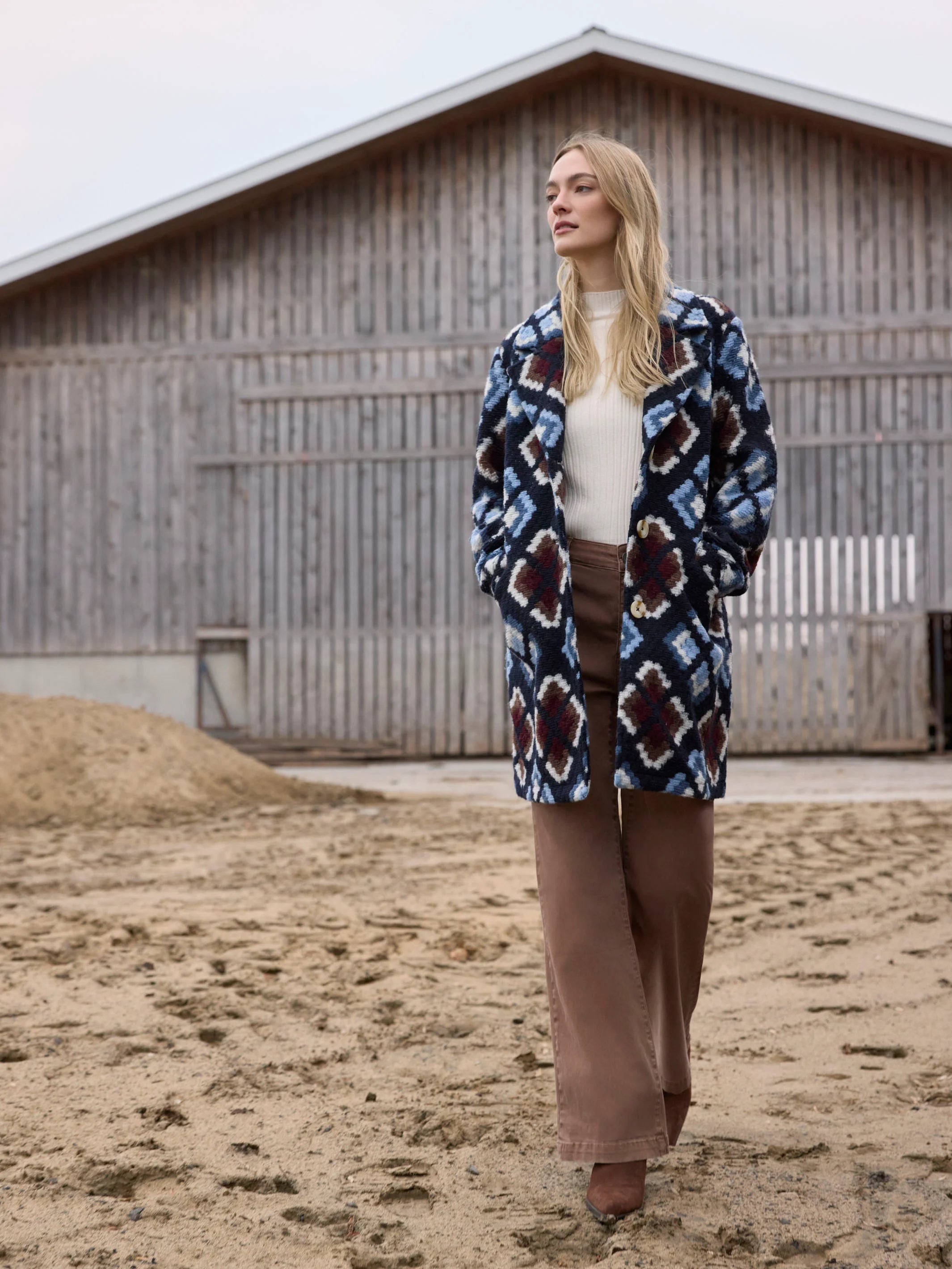 Long Crochet Coat - Twilight